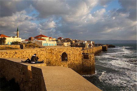 View of the old city walls, Akko (Acre), UNESCO World Heritage Site, Israel, Middle East Photographie de stock - Rights-Managed, Code: 841-07205427