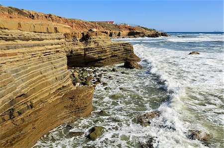 pozza di marea - Tide pool area in Cabrillo National Monument, San Diego, California, United States of America, North America Fotografie stock - Rights-Managed, Codice: 841-07205596