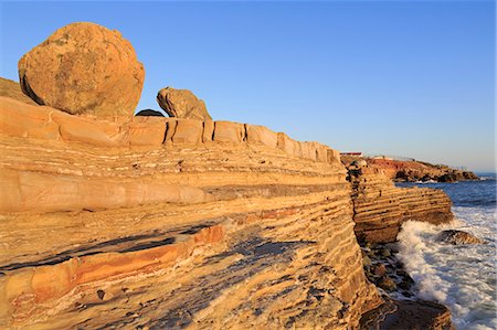 Coastline in Cabrillo National Monument, San Diego, California, United States of America, North America Foto de stock - Con derechos protegidos, Código: 841-07205601