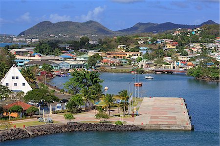 st lucia - Castries Harbor, St. Lucia, Windward Islands, West Indies, Caribbean, Central America Foto de stock - Con derechos protegidos, Código: 841-07205653