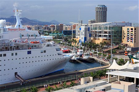 porte - Cruise ship in Santa Catalina Port, Las Palmas City, Gran Canaria Island, Canary Islands, Spain, Atlantic, Europe Stock Photo - Rights-Managed, Code: 841-07205661