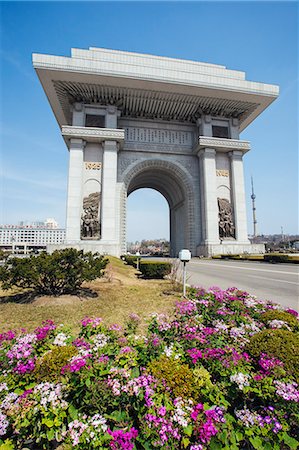 Arch of Triumph, Pyongyang, North Korea (Democratic People's Republic of Korea), Asia Stock Photo - Rights-Managed, Code: 841-07205674