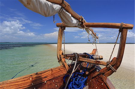 scenic boat not people - Dhow, Zanzibar, Tanzania, East Africa, Africa Stock Photo - Rights-Managed, Code: 841-07205865