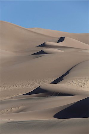 Sand dunes, Great Sand Dunes National Park and Preserve, Colorado, United States of America, North America Stock Photo - Rights-Managed, Code: 841-07205861