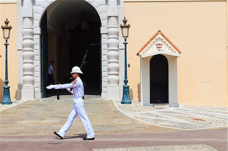 Palace guard, Palais Princier, Monaco-Ville, Monaco, Europe Stock Photo - Rights-Managed, Code: 841-07205931