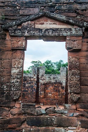 The Mission of San Ignacio Mini, UNESCO World Heritage Site, Argentina, South America Photographie de stock - Rights-Managed, Code: 841-07206103