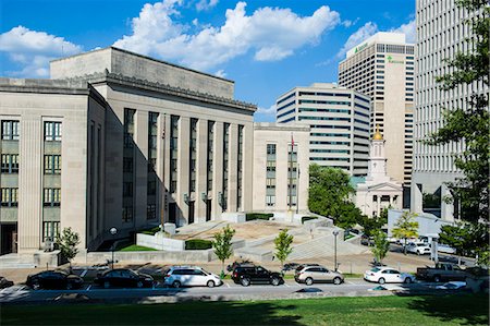 Business district of Nashville, Tennessee, United States of America, North America Stock Photo - Rights-Managed, Code: 841-07206120