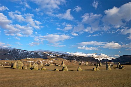 simsearch:841-03677139,k - Castelrigg Megalithic Stone Circle in winter with Helvellyn range behind, Lake District National Park, Cumbria, England, United Kingdom, Europe Photographie de stock - Rights-Managed, Code: 841-07206137