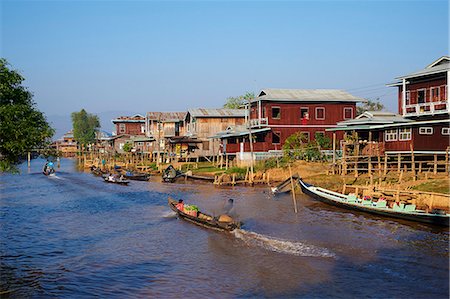 Ywama village, Inle Lake, Shan State, Myanmar (Burma), Asia Stock Photo - Rights-Managed, Code: 841-07206230