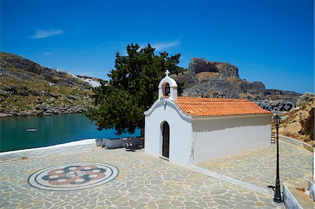 St. Paul Beach, Lindos, Rhodes, Dodecanese, Greek Islands, Greece, Europe Stockbilder - Lizenzpflichtiges, Bildnummer: 841-07206315