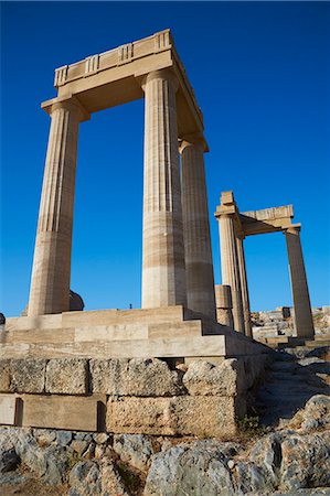 Acropolis, Lindos, Rhodes, Dodecanese, Greek Islands, Greece, Europe Stock Photo - Rights-Managed, Code: 841-07206316