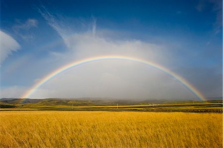 Rainbow, Iceland, Polar Regions Foto de stock - Con derechos protegidos, Código: 841-07206415