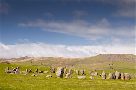 The Neolithic Swinside stone circle (Sunkenkirk stone circle), Lake District National Park, Cumbria, England, United Kingdom, Europe Stock Photo - Rights-Managed, Code: 841-07206509
