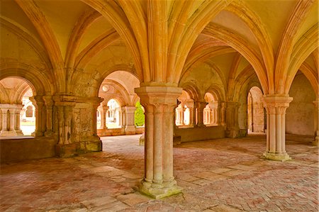 france interior color - The chapter house of Fontenay Abbey, UNESCO World Heritage Site, Cote d'Or, Burgundy, France, Europe Stock Photo - Rights-Managed, Code: 841-07206541