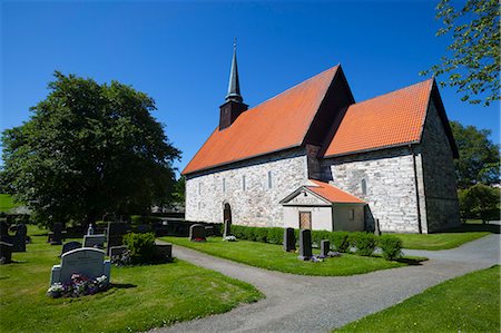 Stiklestad Church, near the scene of the famous Battle of Stiklestad, Verdal, Nord-Trndelag, Norway, Scandinavia, Europe Stock Photo - Rights-Managed, Code: 841-07201503