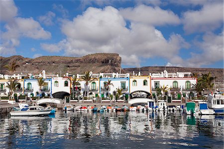 simsearch:841-07201569,k - Fishing boats at the old port of Puerto de Mogan, Gran Canaria, Canary Islands, Spain, Atlantic, Europe Stockbilder - Lizenzpflichtiges, Bildnummer: 841-07201563