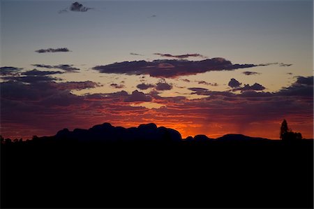 parque nacional kata tjuta - The Olgas, Kata Tjuta, at sunset, Red Centre, Northern Territory, Australia Foto de stock - Con derechos protegidos, Código: 841-07201601