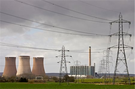 Rugeley Power Station, Staffordshire, United Kingdom Stock Photo - Rights-Managed, Code: 841-07201982