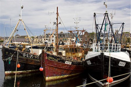 Trawler fishing boats in Stornoway, Outer Hebrides, United Kingdom Photographie de stock - Rights-Managed, Code: 841-07202036