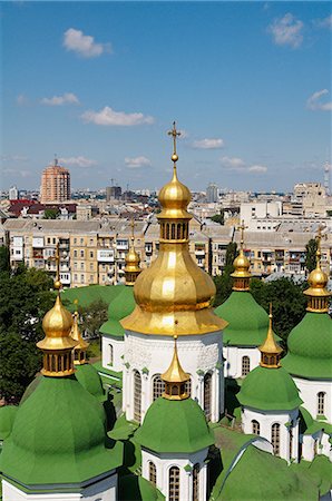 St. Sophia's Cathedral. UNESCO World Heritage Site, Kiev, Ukraine, Europe Stock Photo - Rights-Managed, Code: 841-07202172