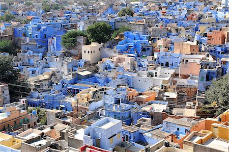 rajasthan - Blue City, Jodhpur, Rajasthan, India, Asia Stockbilder - Lizenzpflichtiges, Bildnummer: 841-07202328