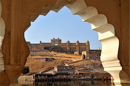 rajasthan - Amber Fort dating from the 16th century, near Jaipur, Rajasthan, India, Asia Stock Photo - Rights-Managed, Code: 841-07202347