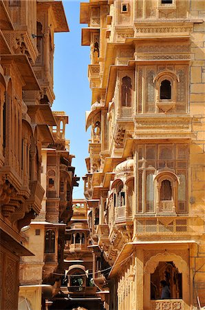 rajasthan - Patwa havelis, renowned private mansion in Jaisalmer, Rajasthan, India, Asia Stockbilder - Lizenzpflichtiges, Bildnummer: 841-07202341