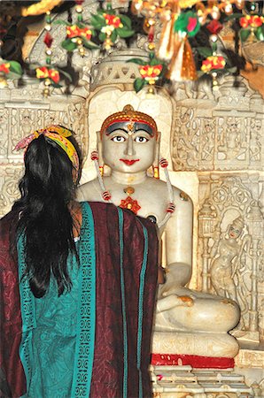 Depiction of Rishabha in Jain temple dating from the 12th century, Temple of Adinath (Rishabha), Jaisalmer, Rajasthan, India, Asia Stock Photo - Rights-Managed, Code: 841-07202392