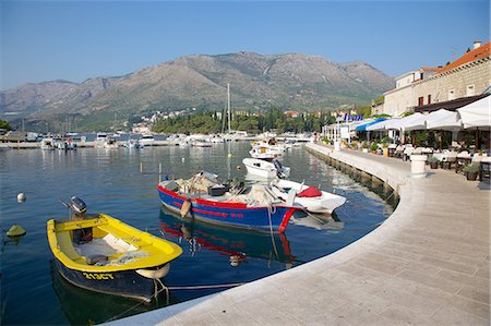 simsearch:841-07204662,k - Restaurants along the harbour, Cavtat, Dubrovnik Riviera, Dalmatian Coast, Dalmatia, Croatia, Europe Stock Photo - Rights-Managed, Code: 841-07202464