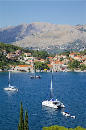 simsearch:841-07202469,k - View of Old Town and Adriatic Coast, Cavtat, Dubrovnik Riviera, Dalmatian Coast, Dalmatia, Croatia, Europe Foto de stock - Con derechos protegidos, Código: 841-07202468