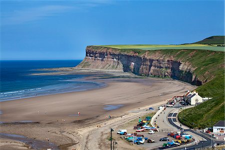 Beach and Huntcliff at Saltburn by the Sea, Redcar and Cleveland, North Yorkshire, Yorkshire, England, United Kingdom, Europe Foto de stock - Con derechos protegidos, Código: 841-07202506