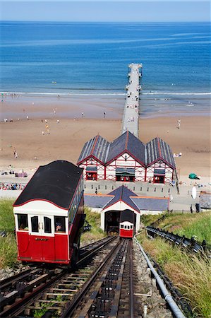 simsearch:841-09257017,k - Cliff Tramway and the Pier at Saltburn by the Sea, Redcar and Cleveland, North Yorkshire, Yorkshire, England, United Kingdom, Europe Stock Photo - Rights-Managed, Code: 841-07202501