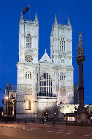 Westminster Abbey at night, Westminster, London, England, United Kingdom, Europe Stock Photo - Rights-Managed, Code: 841-07202523