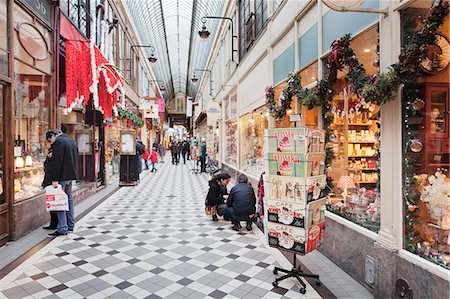 stores to shop in paris - Passage Jouffroy, Paris, Ile de France, France, Europe Stock Photo - Rights-Managed, Code: 841-07354805