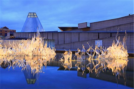 Museum of Glass, Tacoma, Washington State, United States of America, North America Foto de stock - Con derechos protegidos, Código: 841-07355106