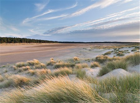 Beautiful evening light at Holkham Bay, Norfolk, England, United Kingdom, Europe Photographie de stock - Rights-Managed, Code: 841-07355254