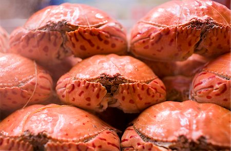 Steaming crabs in the Night Market, Wangfujing Street, Beijing, China Foto de stock - Con derechos protegidos, Código: 841-07457247