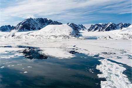 Monaco Glacier, Spitzbergen, Svalbard Islands, Norway, Scandinavia, Europe Photographie de stock - Rights-Managed, Code: 841-07457346