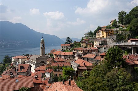 Village overlooking Lake Garda, Italian Lakes, Lombardy, Italy, Europe Stock Photo - Rights-Managed, Code: 841-07457358