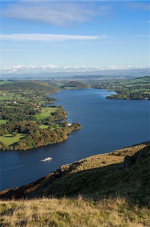 simsearch:841-03061153,k - View from Hallin Fell over Lake Ullswater, Penrith and the Pennine in the distance, Lake District National Park, Cumbria, England, United Kingdom, Europe Photographie de stock - Rights-Managed, Code: 841-07457366