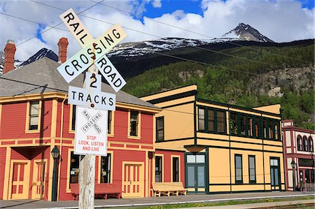 small town usa - White Pass Railway, Skagway, Alaska, United States of America, North America Stock Photo - Rights-Managed, Code: 841-07457500