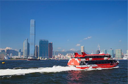 International Commerce Centre (ICC) and Macau ferry, West Kowloon, Hong Kong, China, Asia Photographie de stock - Rights-Managed, Code: 841-07457524