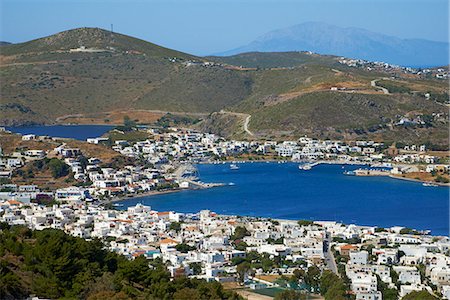 simsearch:841-07457692,k - View over Skala, Patmos, Dodecanese, Greek Islands, Greece, Europe Fotografie stock - Rights-Managed, Codice: 841-07457706