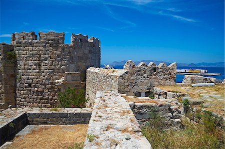 parapeto - Old town Castle, Kos, Dodecanese, Greek Islands, Greece, Europe Foto de stock - Con derechos protegidos, Código: 841-07457700