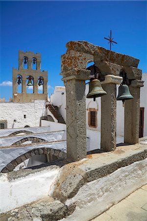 Agios Ioanis Theologos (Monastery of St. John the Theologian), UNESCO World Heritage Site, Patmos, Dodecanese, Greek Islands, Greece, Europe Stock Photo - Rights-Managed, Code: 841-07457711