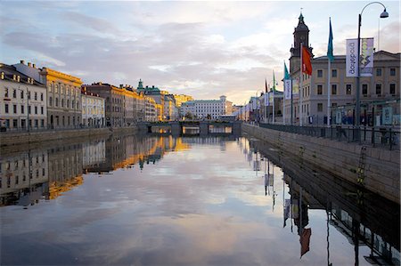 simsearch:841-07457507,k - Town Hall and Canal at sunset, Gothenburg, Sweden, Scandinavia, Europe Stock Photo - Rights-Managed, Code: 841-07457793