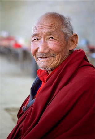 Tibetan Buddhist monk at Tashilunpo Monastery ,Shigatse, Tibet, China, Asia Stock Photo - Rights-Managed, Code: 841-07457935