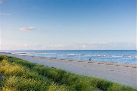 deserted nature pictures - Couple stroll along deserted and peaceful Utah Beach, scene of the D-Day Landings,  in Normandy, France Stock Photo - Rights-Managed, Code: 841-07523741