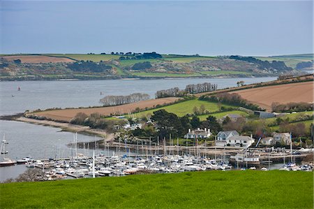 simsearch:841-07523520,k - Yachting marina bay, Helford Estuary,  in Cornwall, UK Stock Photo - Rights-Managed, Code: 841-07523751