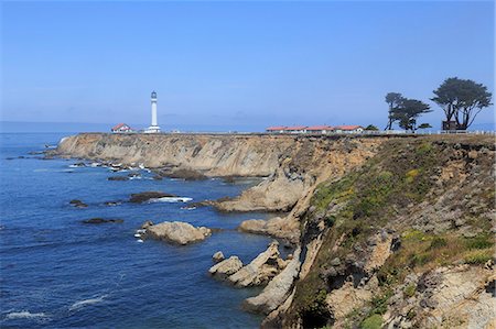 scenic california not people - Point Arena Lighthouse, Mendocino County, California, United States of America, North America Photographie de stock - Rights-Managed, Code: 841-07523946